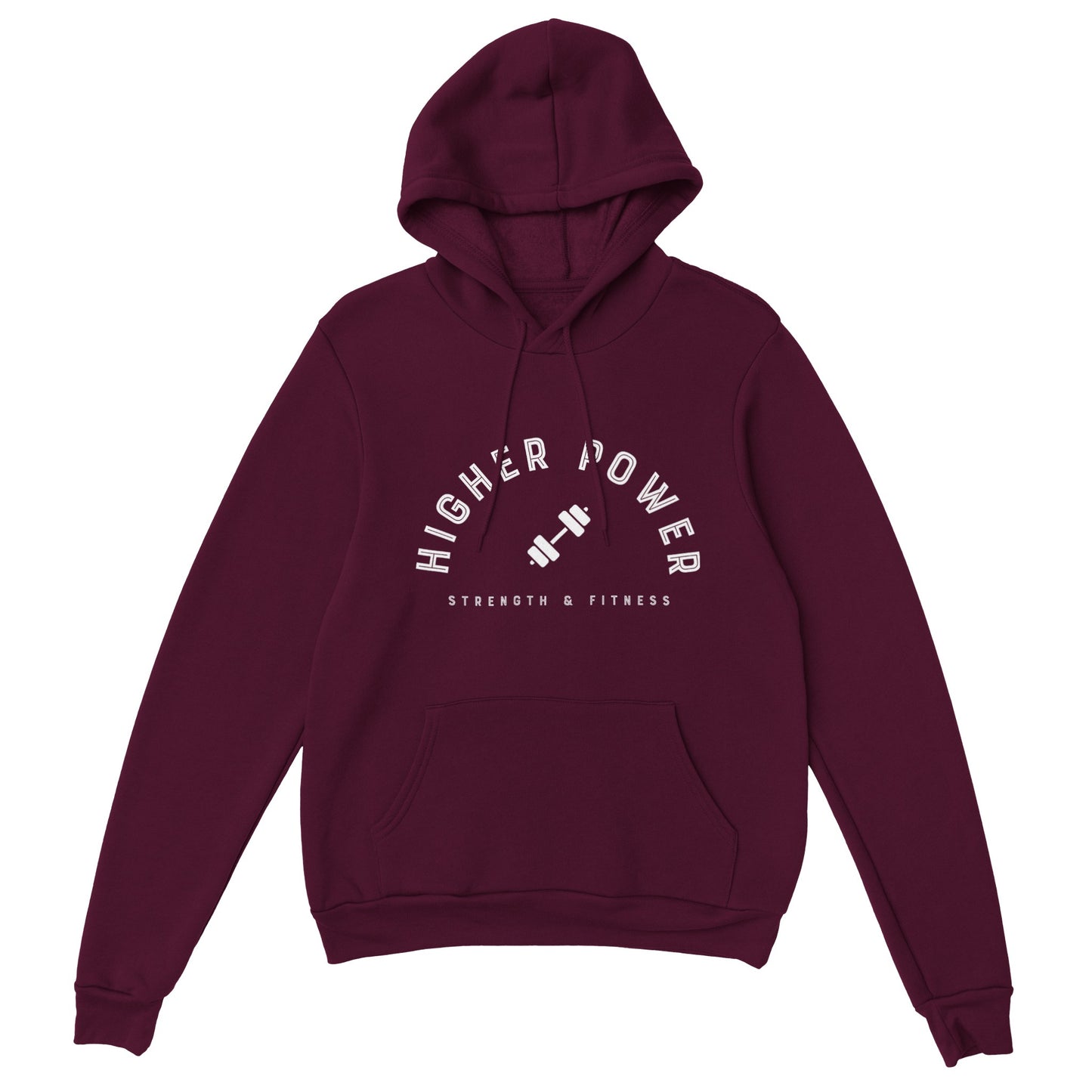 Strength & Fitness - White Logo Hoodie