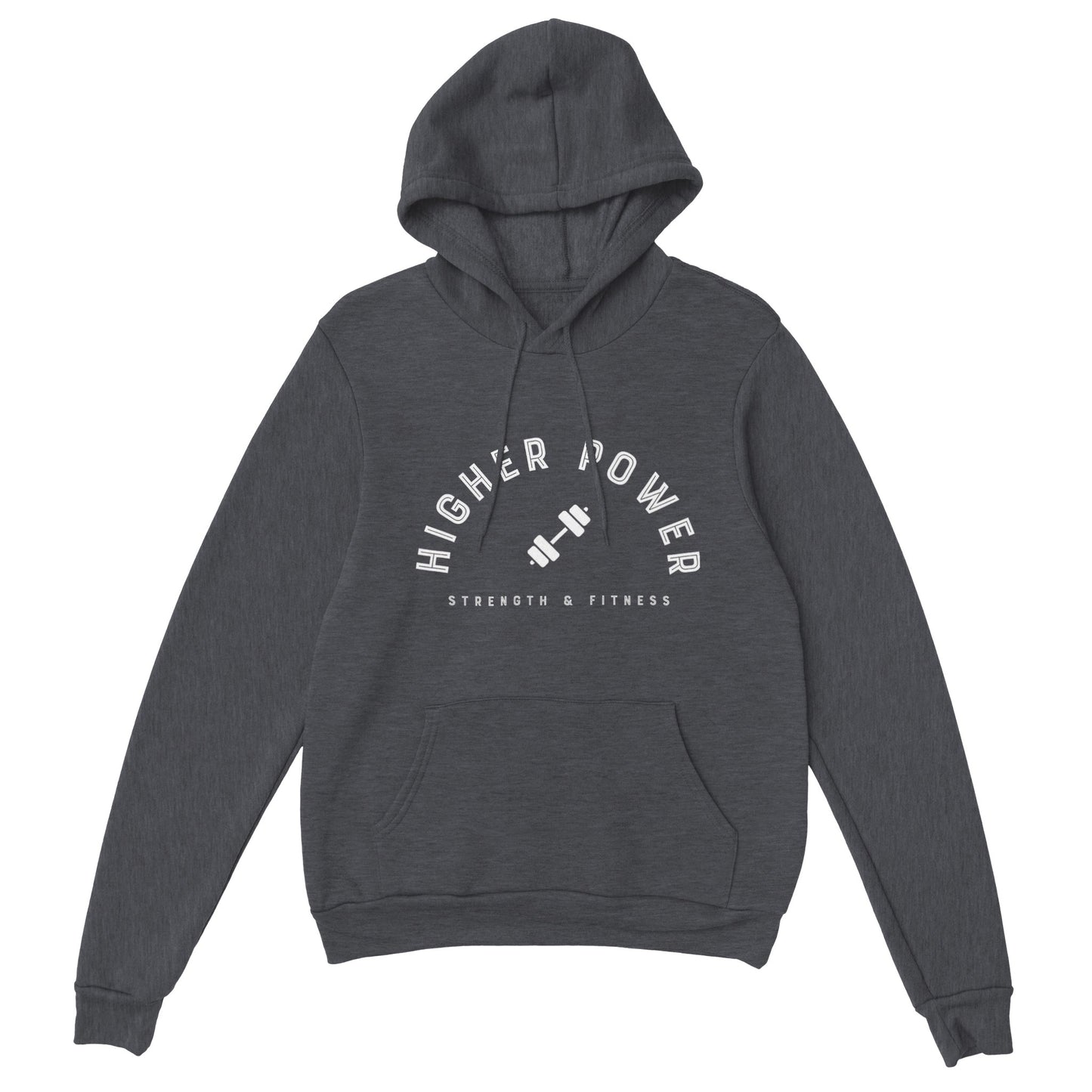 Strength & Fitness - White Logo Hoodie