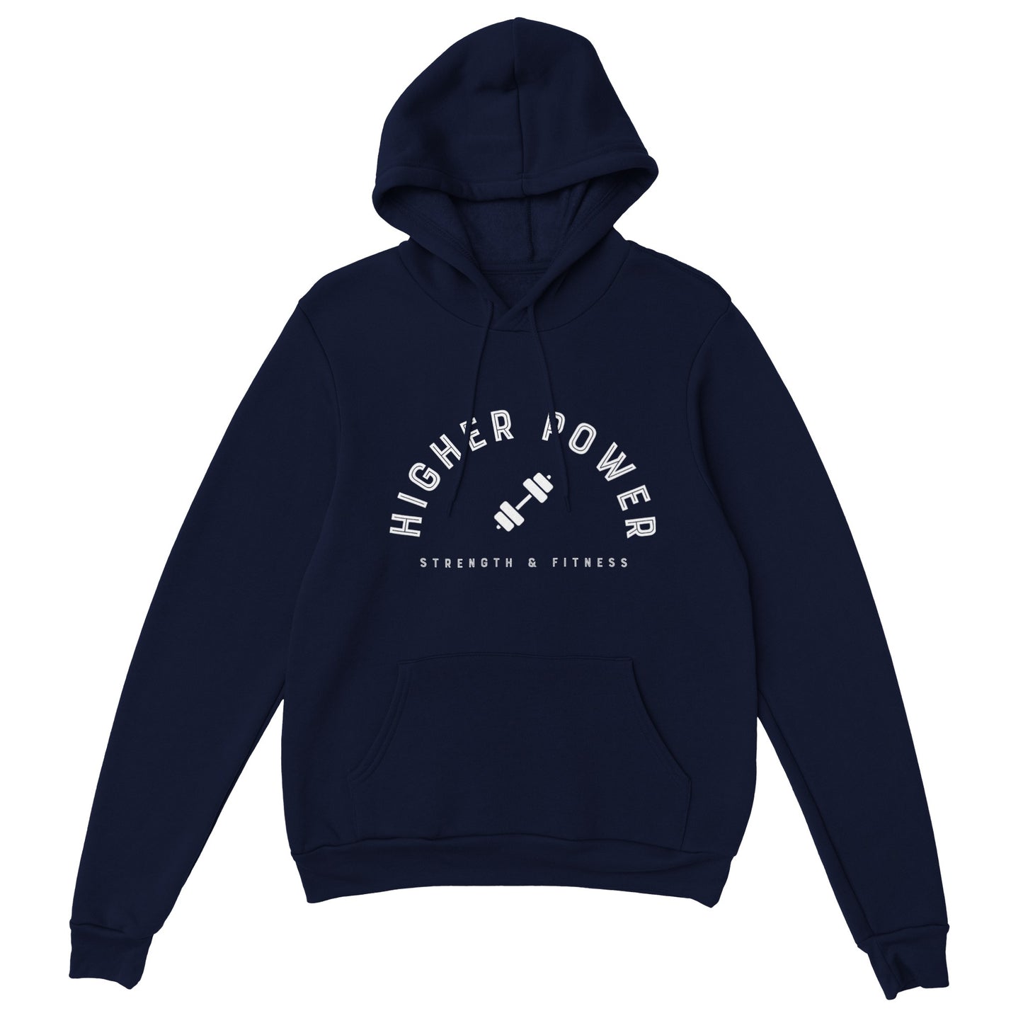 Strength & Fitness - White Logo Hoodie