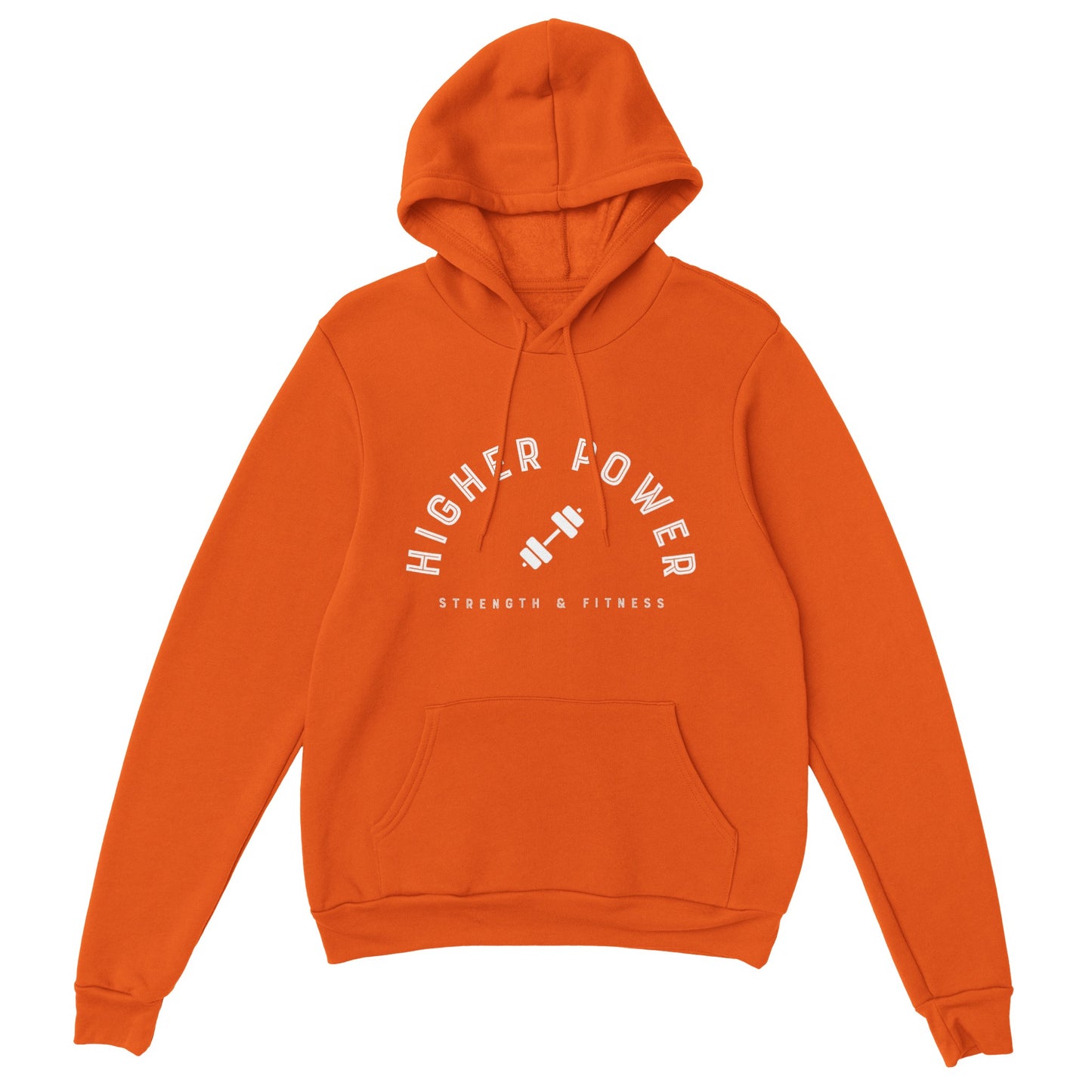 Strength & Fitness - White Logo Hoodie