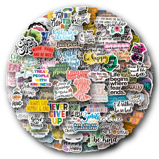 200pcs Inspirational Words Stickers