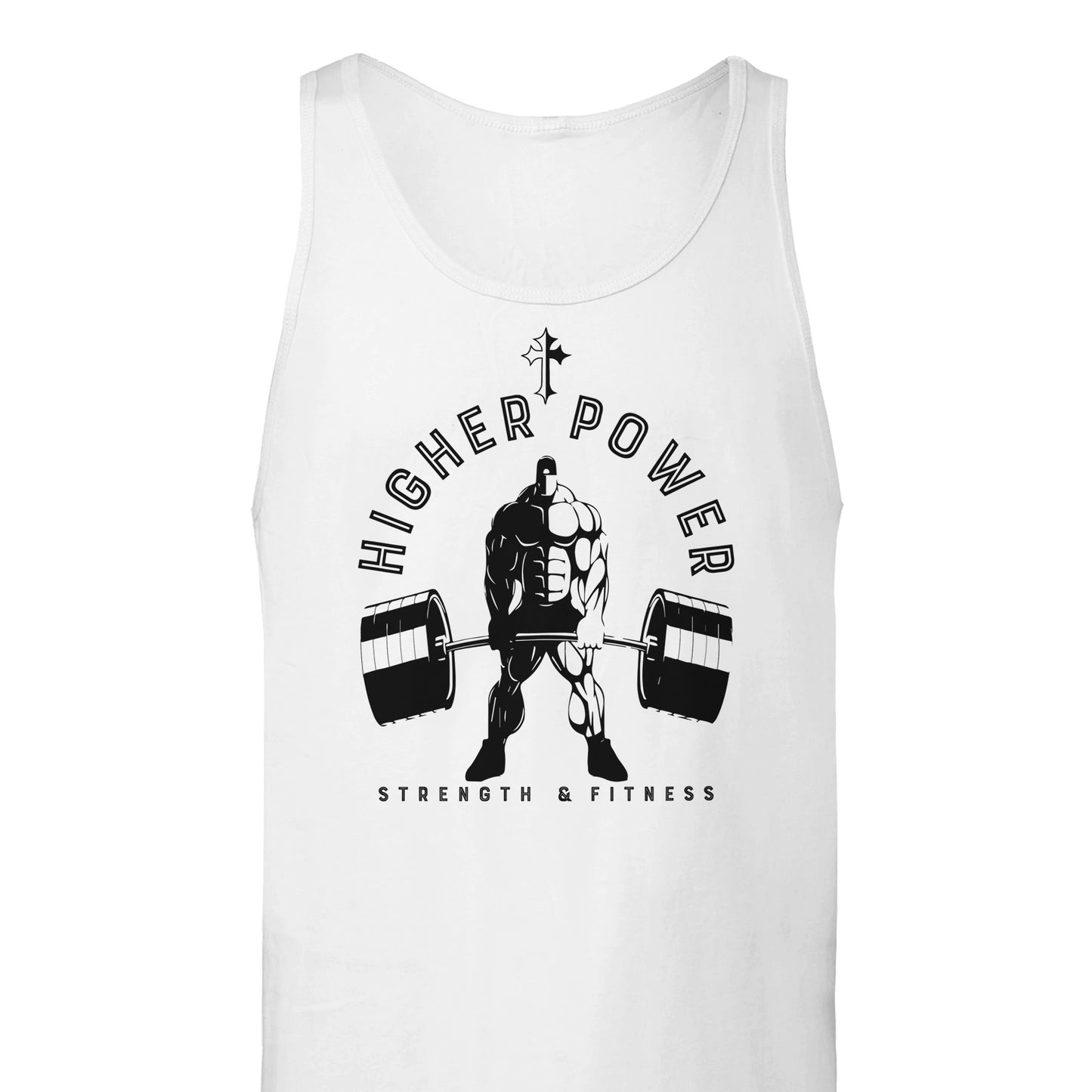 Strongman Unisex Tank Top with Cross