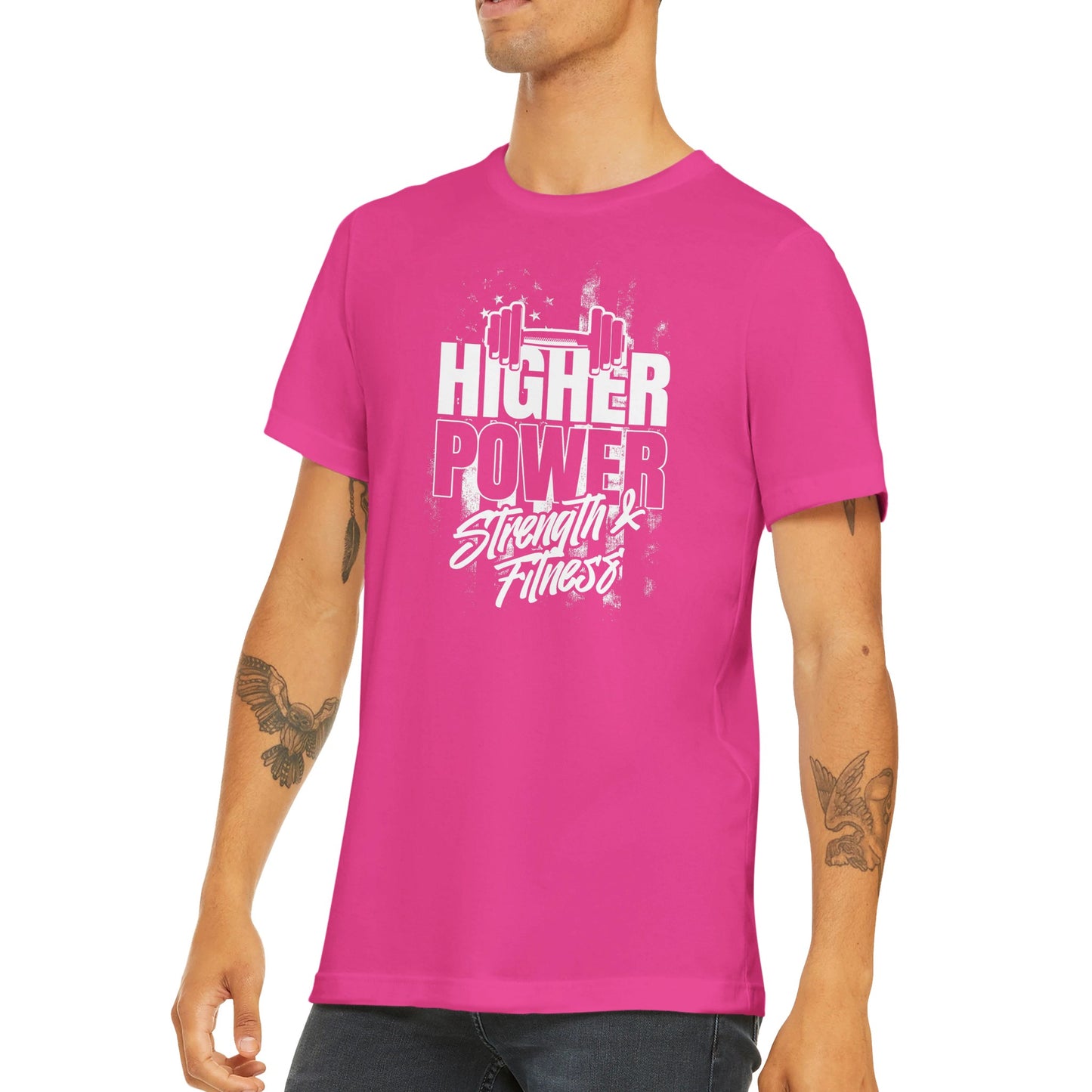 Higher Power Barbell Flag T-Shirt