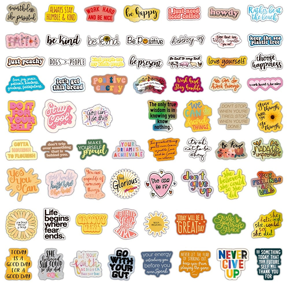 200pcs Inspirational Words Stickers