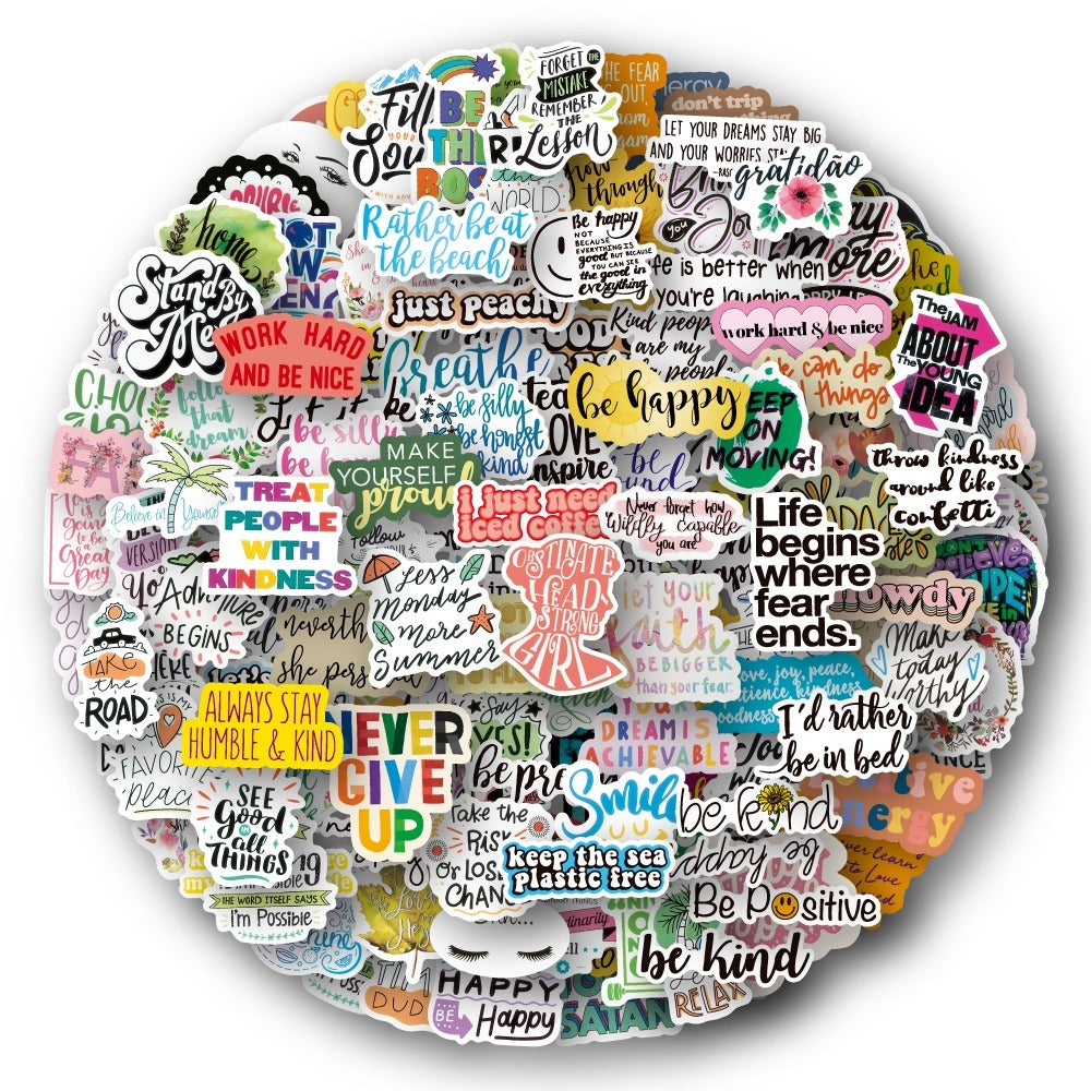 200pcs Inspirational Words Stickers