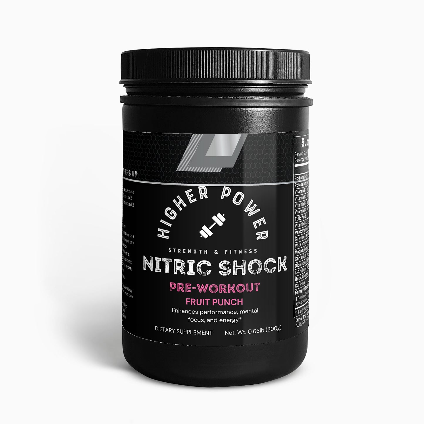 Nitric Shock Pre-Workout Powder (Fruit Punch)