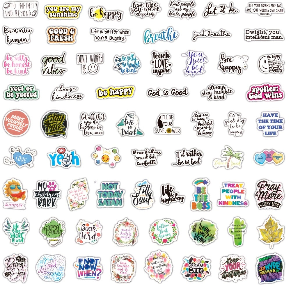 200pcs Inspirational Words Stickers