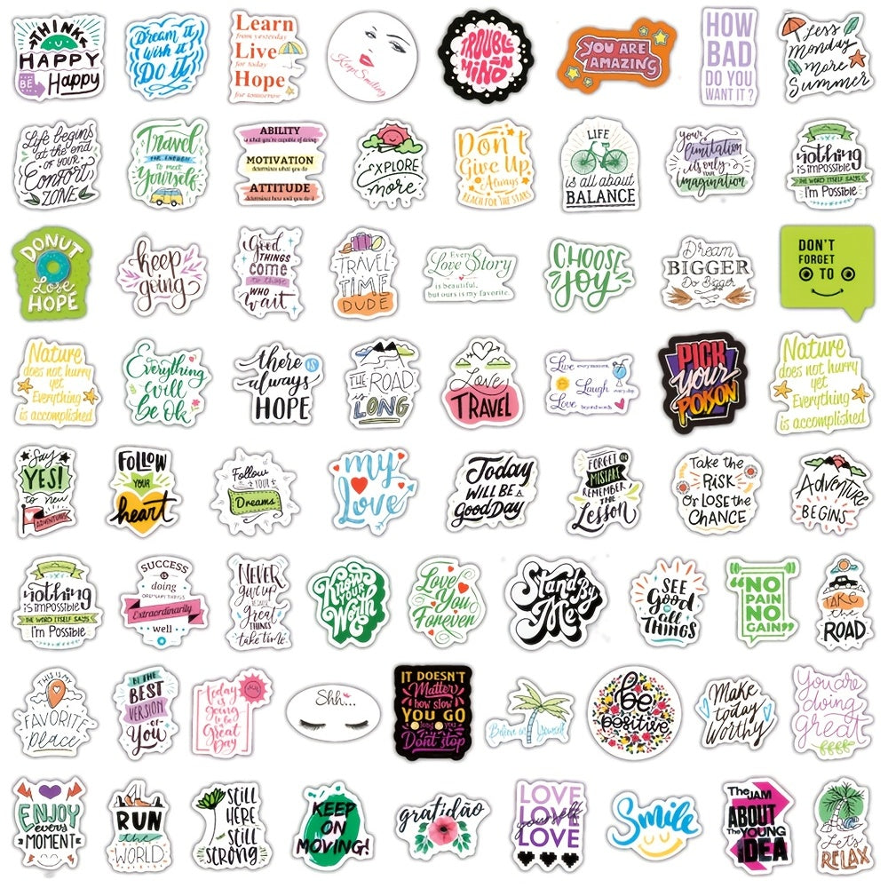 200pcs Inspirational Words Stickers